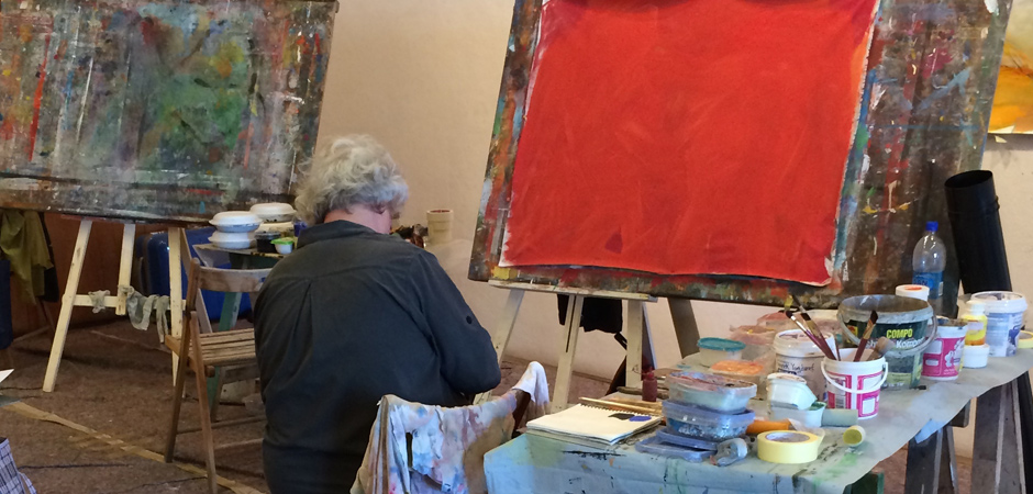 Arbeiten Malkurs La Gomera 2015